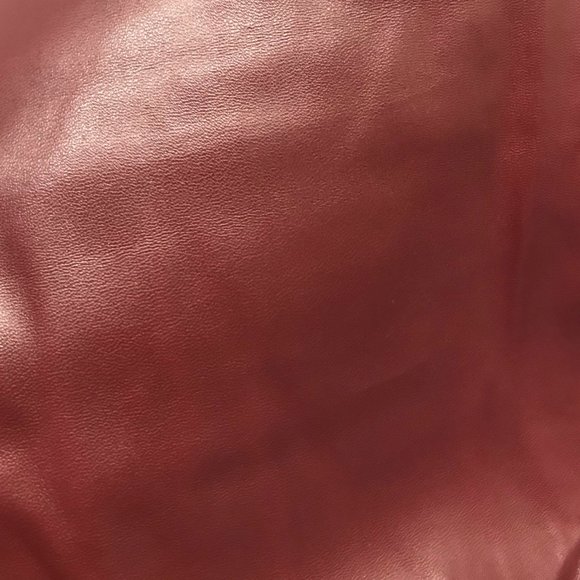 Faux Leather High Waist stretch Pants Legging with ruched leg S,M,L,Burgundy - Picture 3 of 5